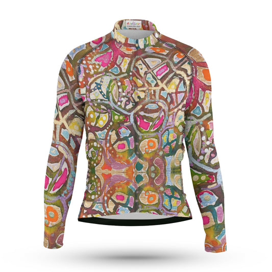 Mega-Peace Man Men's Long Sleeve Cycling Jersey