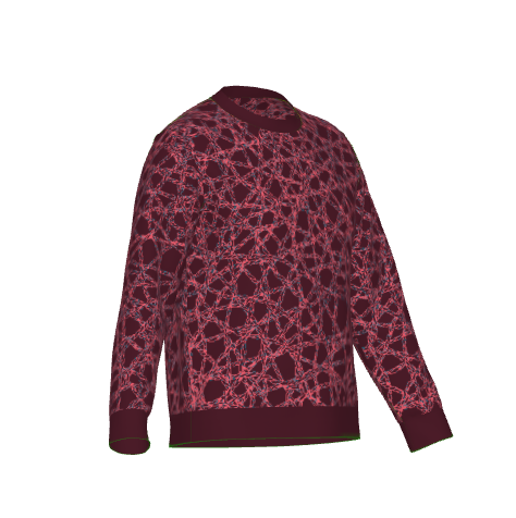 Bantu Burgundy Knotverse Knitted Jumper