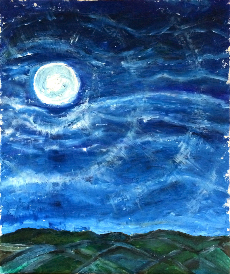 Moonscape Night on the Hills