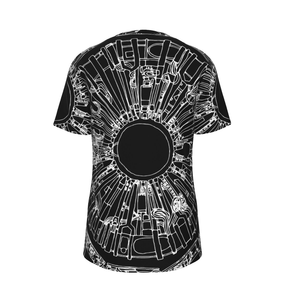 White on Black Collider T-shirt