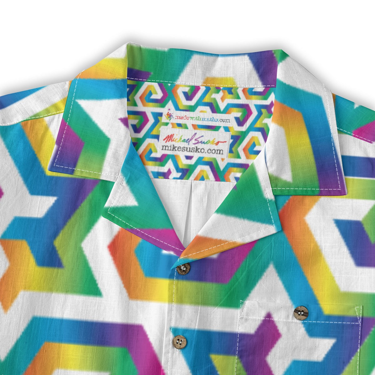 Big Fibonacci Diamonds short sleeve shirt