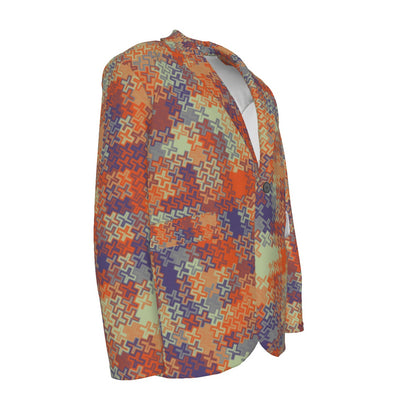 Gentlemen's CyberTweed Blazer in Earth Tones - 100% cotton shell