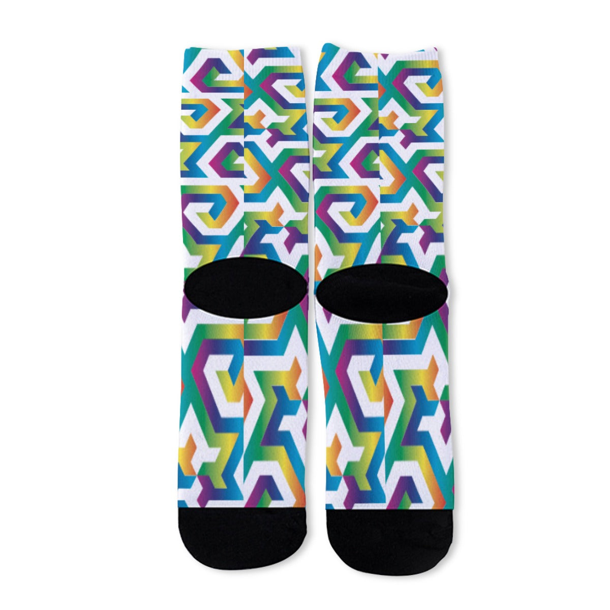 Fibonacci Diamonds 5,8 Tessellation Socks