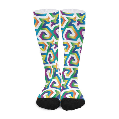 Fibonacci Diamonds 5,8 Tessellation Socks