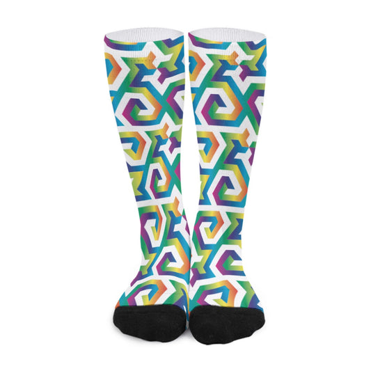 Fibonacci Diamonds 5,8 Tessellation Socks