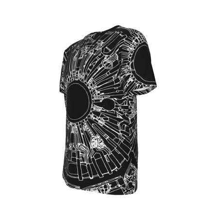 White on Black Collider T-shirt