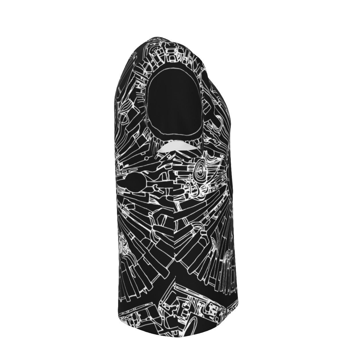 White on Black Collider T-shirt