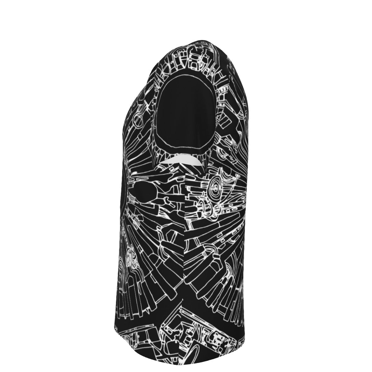 White on Black Collider T-shirt