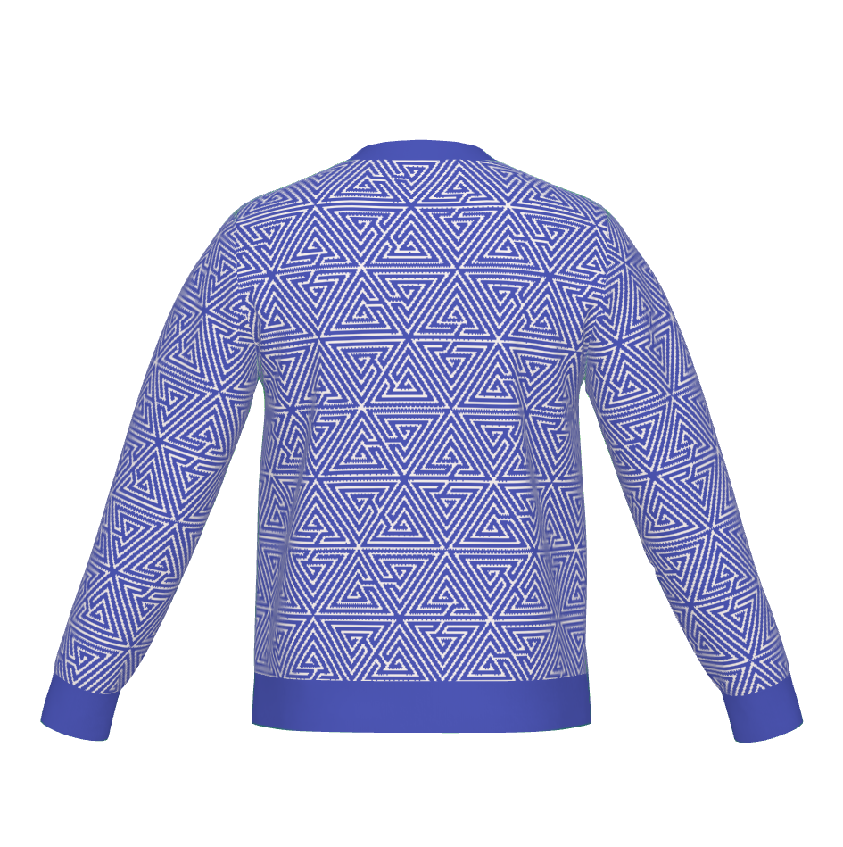Ramanujan Blue Knitted Jumper