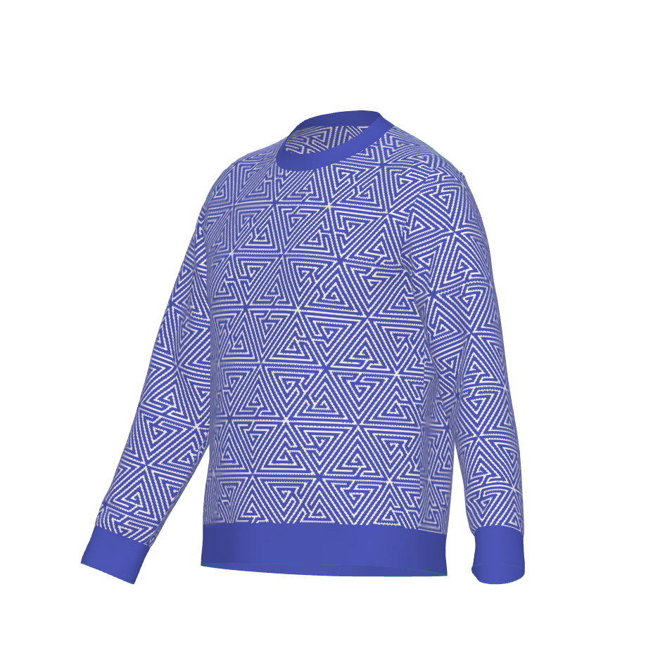 Ramanujan Blue Knitted Jumper