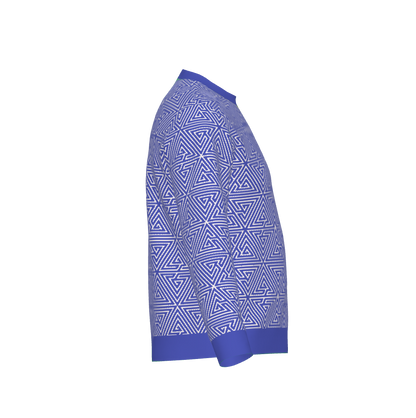 Ramanujan Blue Knitted Jumper