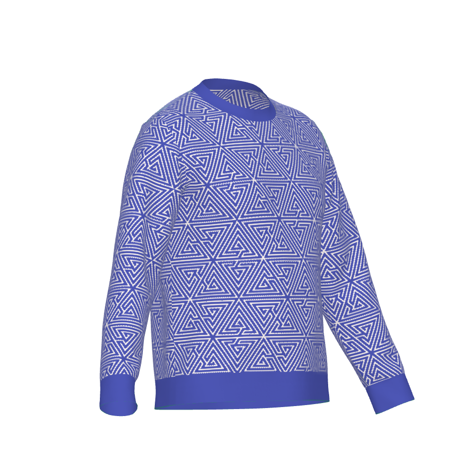 Ramanujan Blue Knitted Jumper