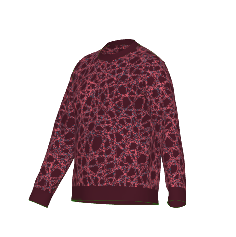 Bantu Burgundy Knotverse Knitted Jumper