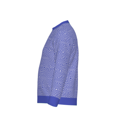 Ramanujan Blue Knitted Jumper