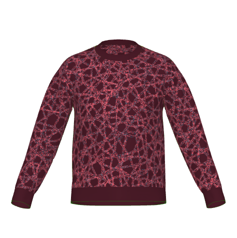 Bantu Burgundy Knotverse Knitted Jumper