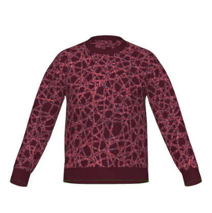 Bantu Burgundy Knotverse Knitted Jumper