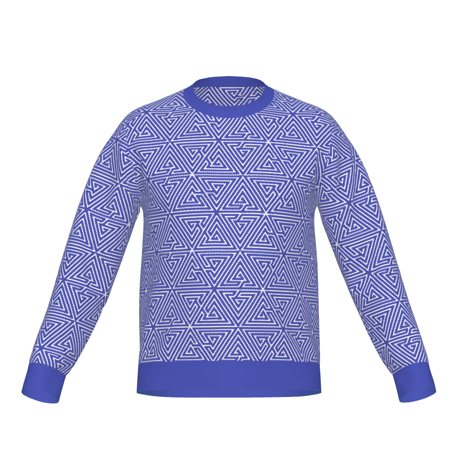 Ramanujan Blue Knitted Jumper