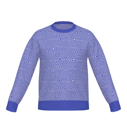 Ramanujan Blue Knitted Jumper