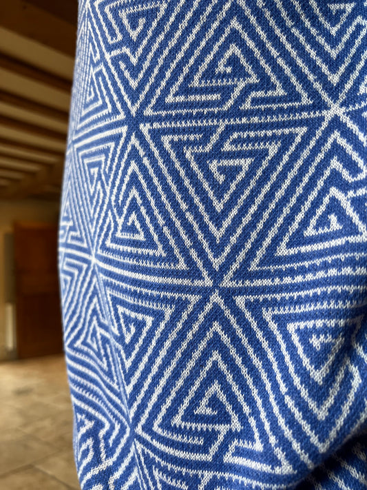 Ramanujan Blue Knitted Jumper