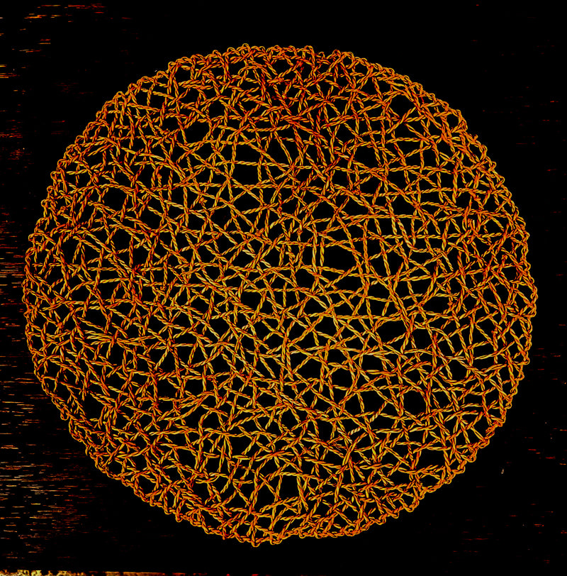 Glowing Orange Knots